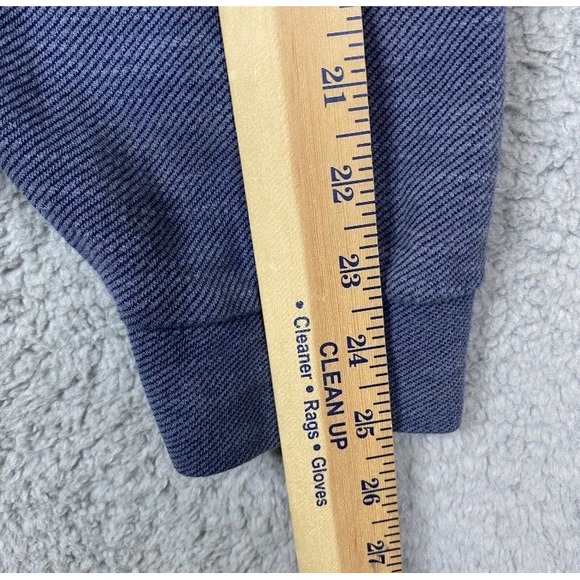 Roundtree & Yorke Sweater XXL Heather Blue Long Sleeve 1/4 Zip Pullover Cotton - Picture 9 of 9